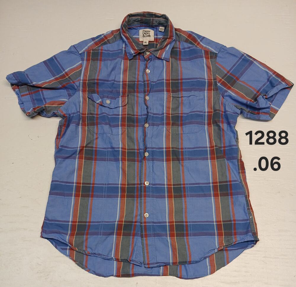 Paper Denim & Cloth (XL) Multi-Plaid Button Dress Shirt